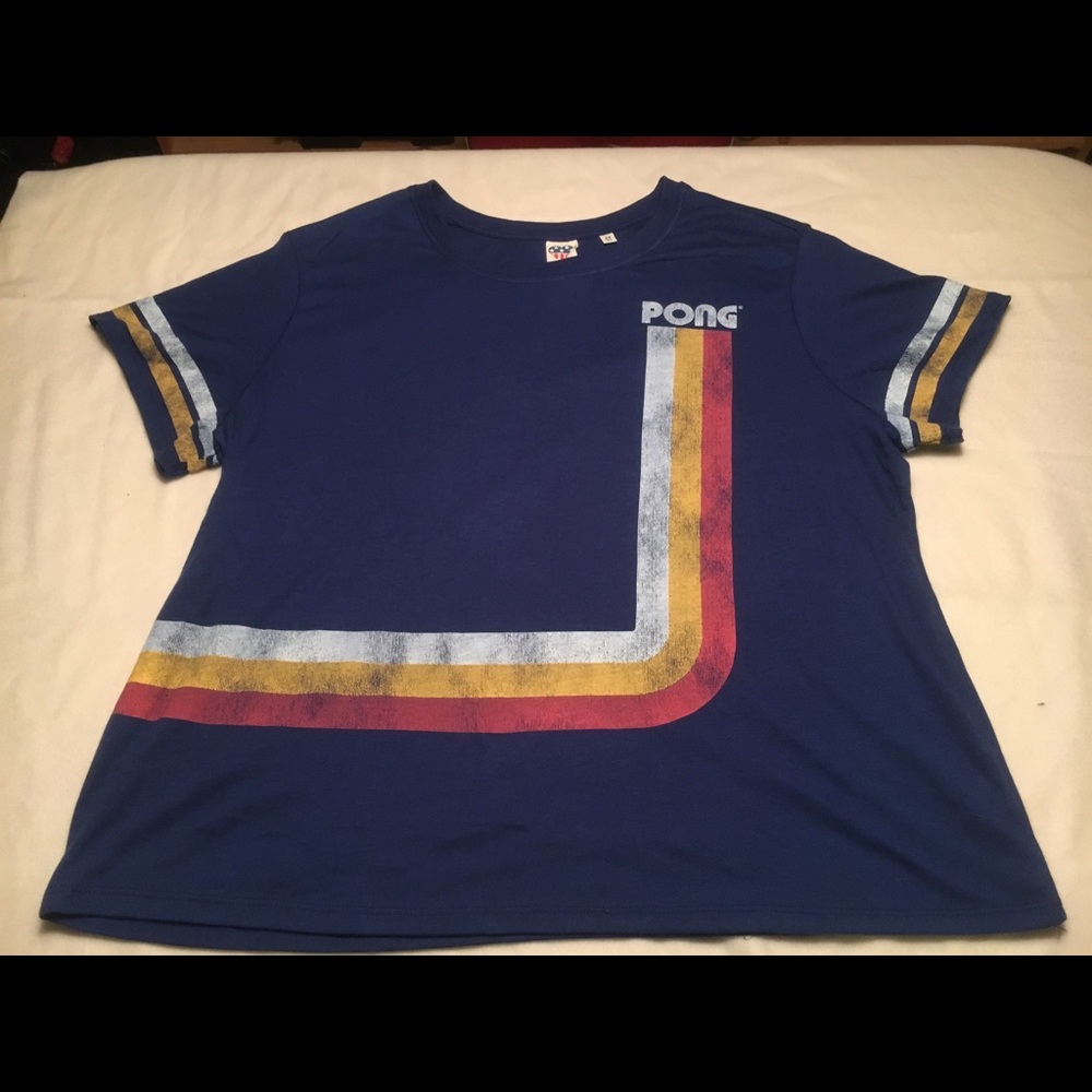 Blue Junk Food Pong T-Shirt